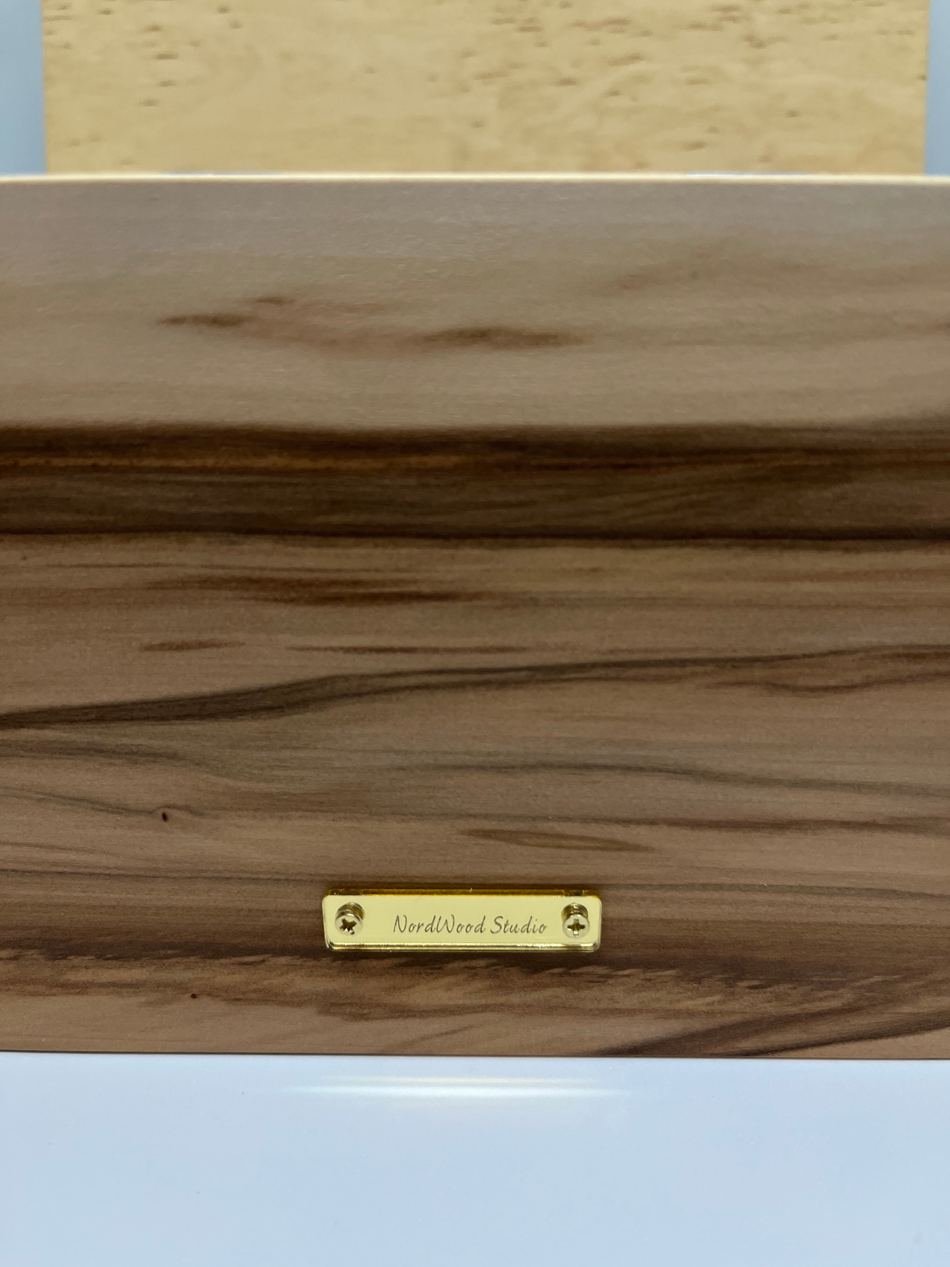 Handcrafted Keepsake Box with Ornate Wood Carvings