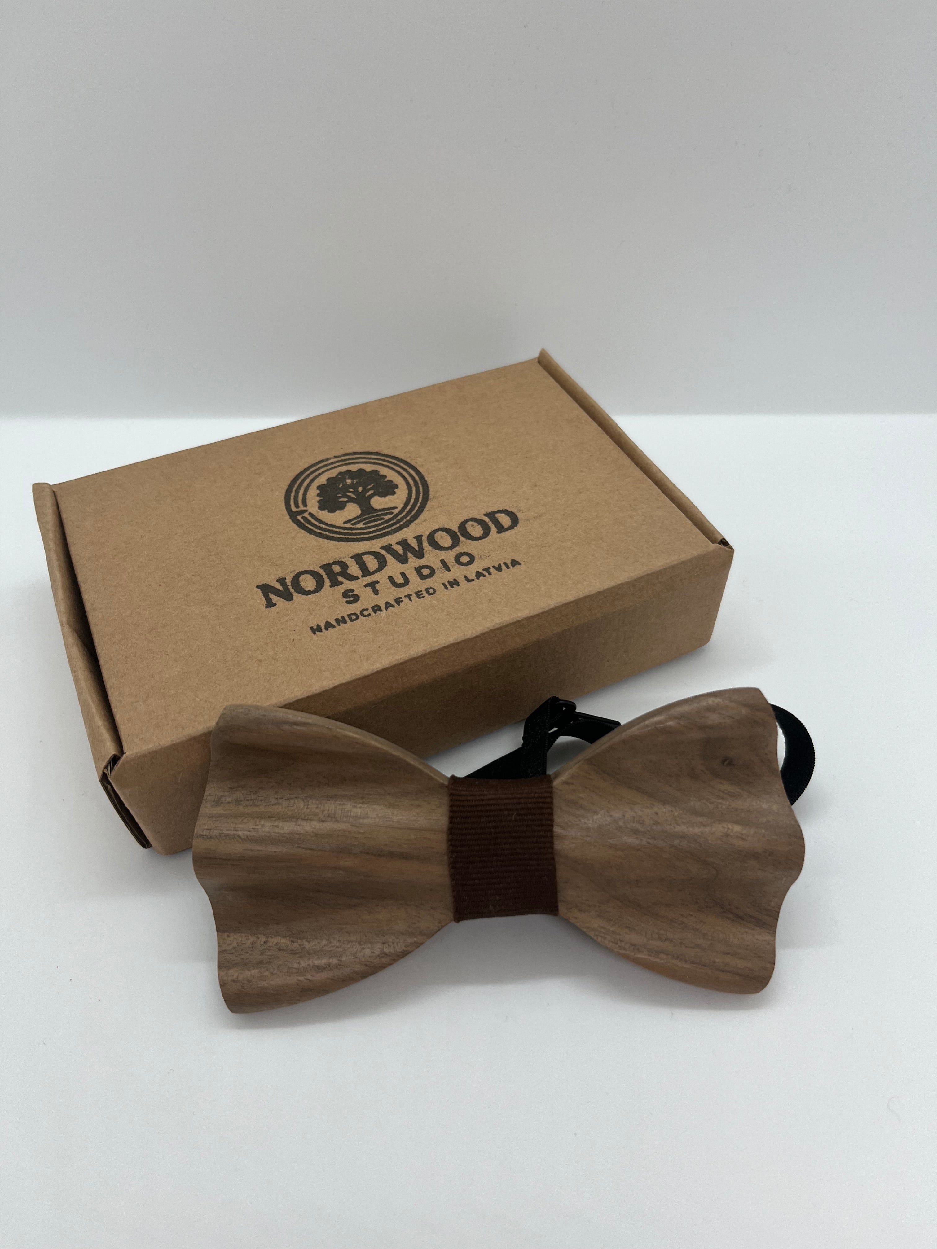 Handcrafted Walnut Wood Bow Tie