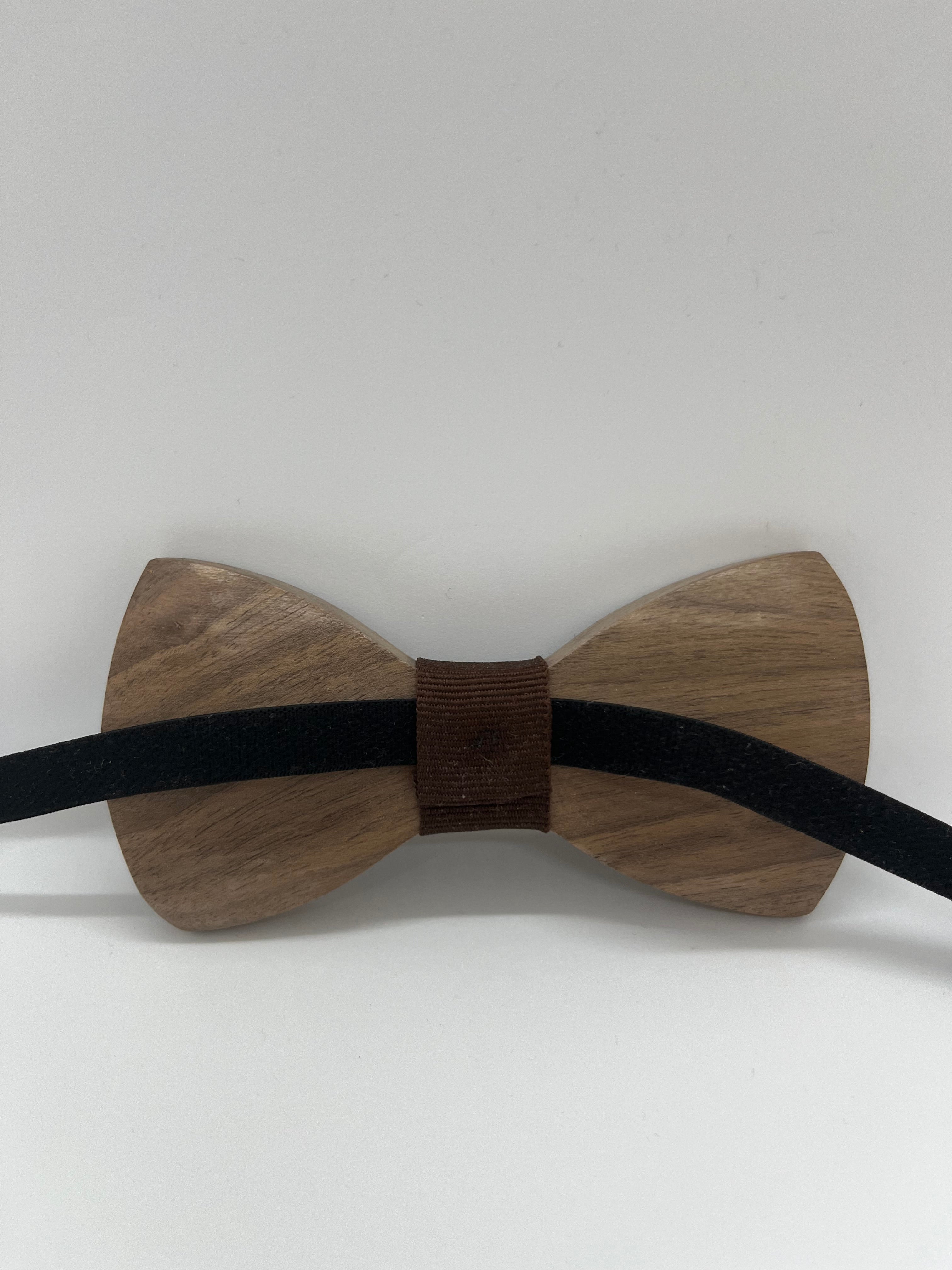 Handcrafted Walnut Wood Bow Tie