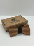 Handcrafted Mahogany Wood Bow Tie