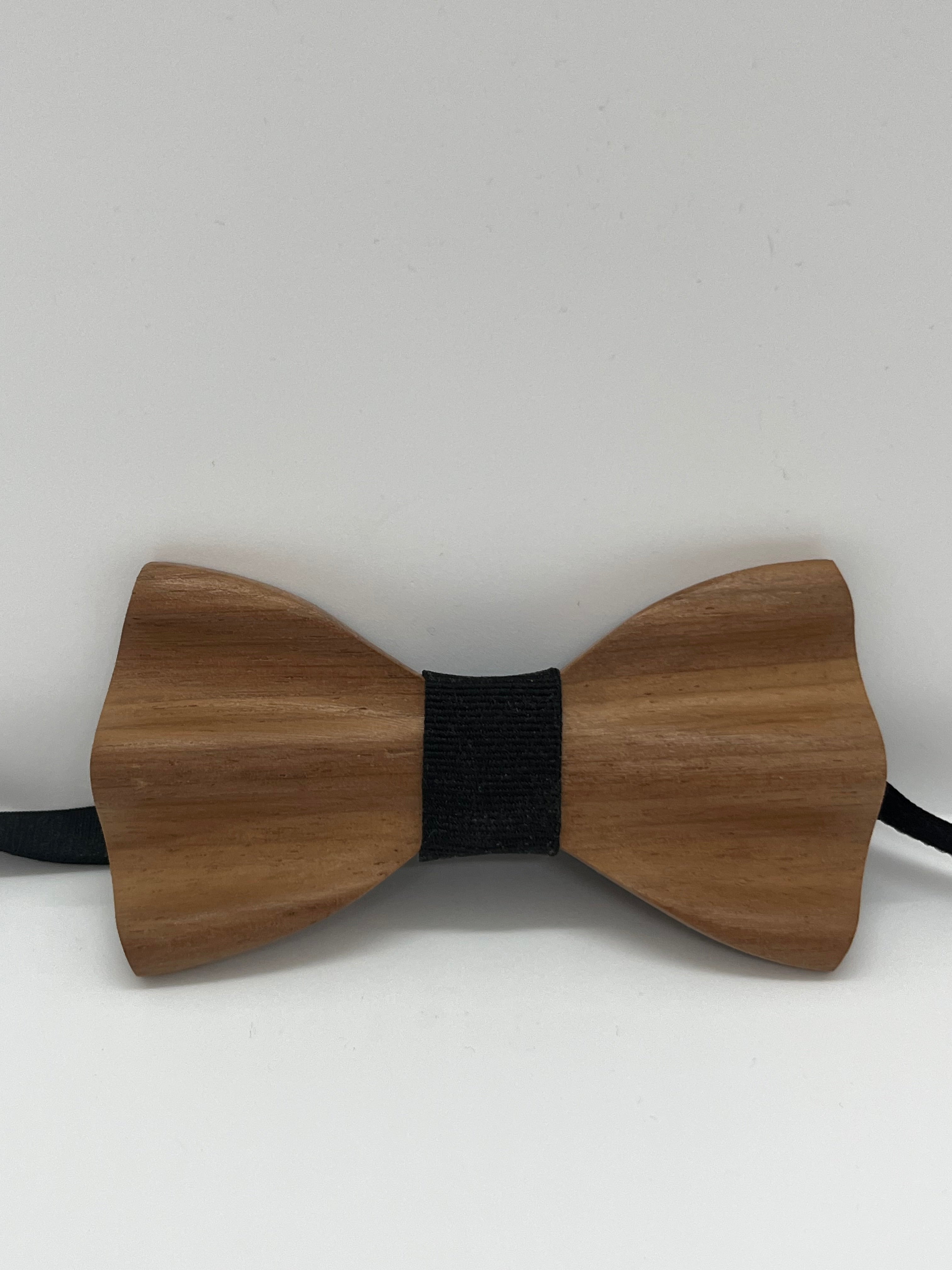 Handcrafted Mahogany Wood Bow Tie