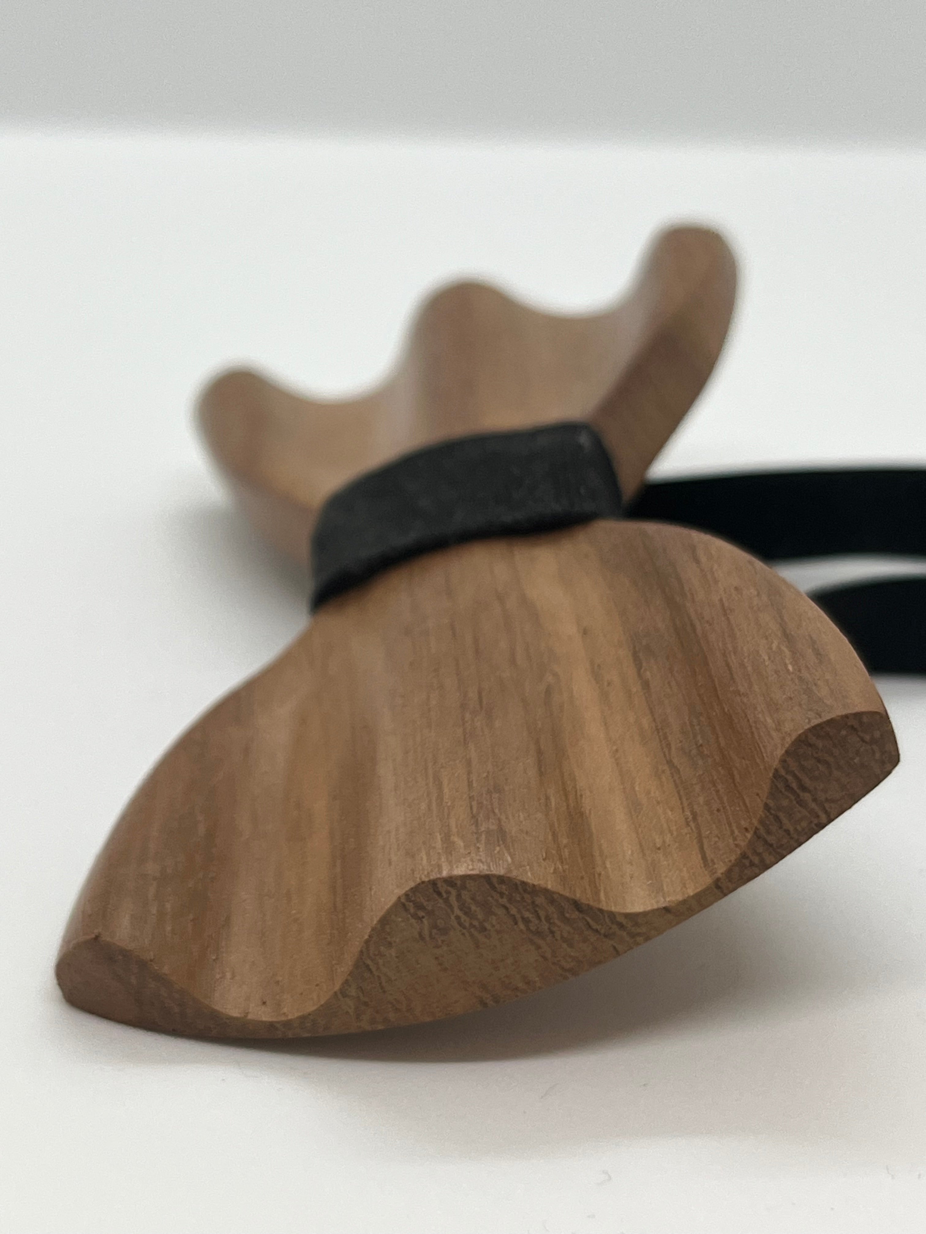 Handcrafted Mahogany Wood Bow Tie