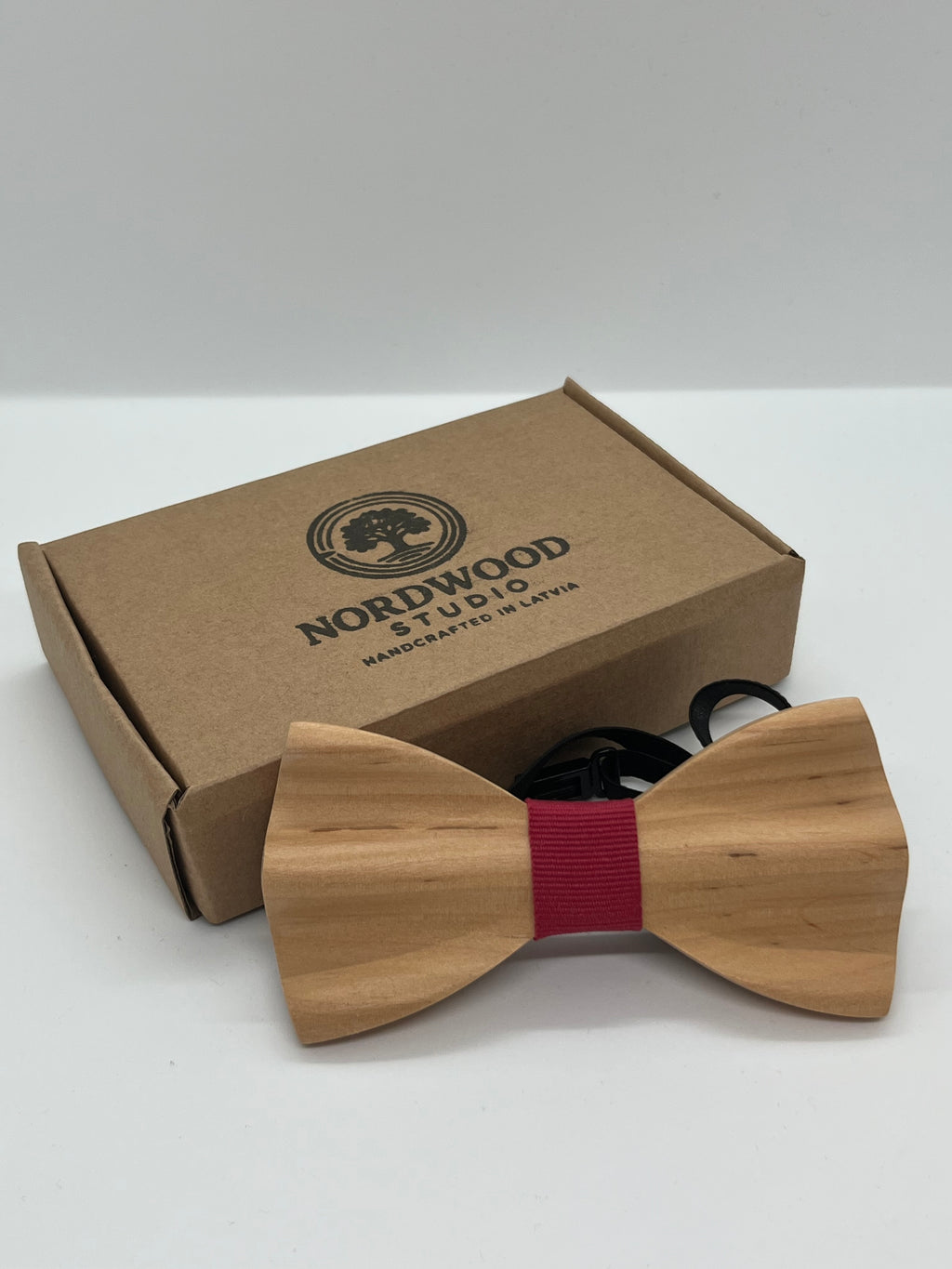 Handcrafted Alder Wood Bow Tie