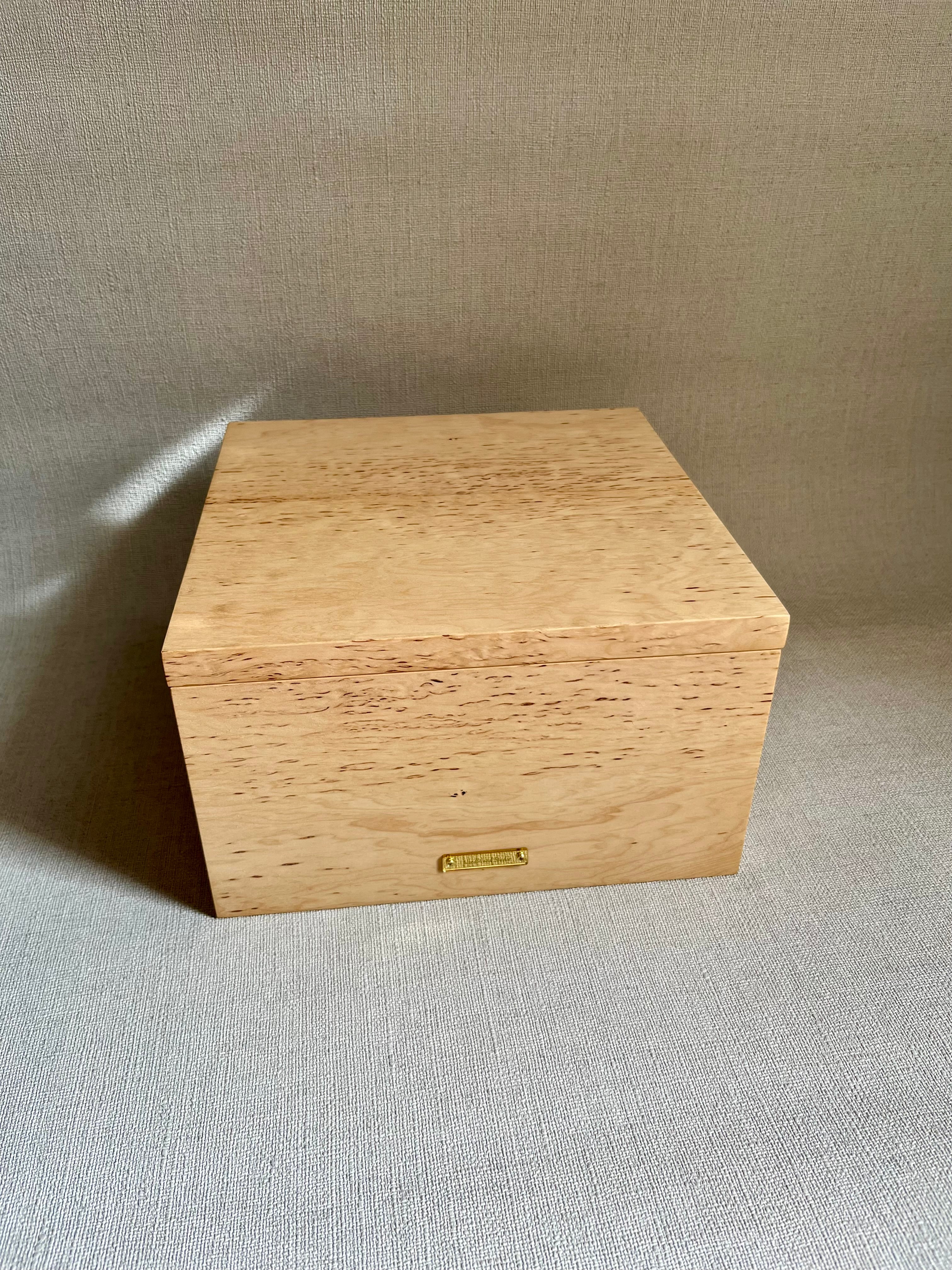 Karelian Birch Veneer Jewelry Box