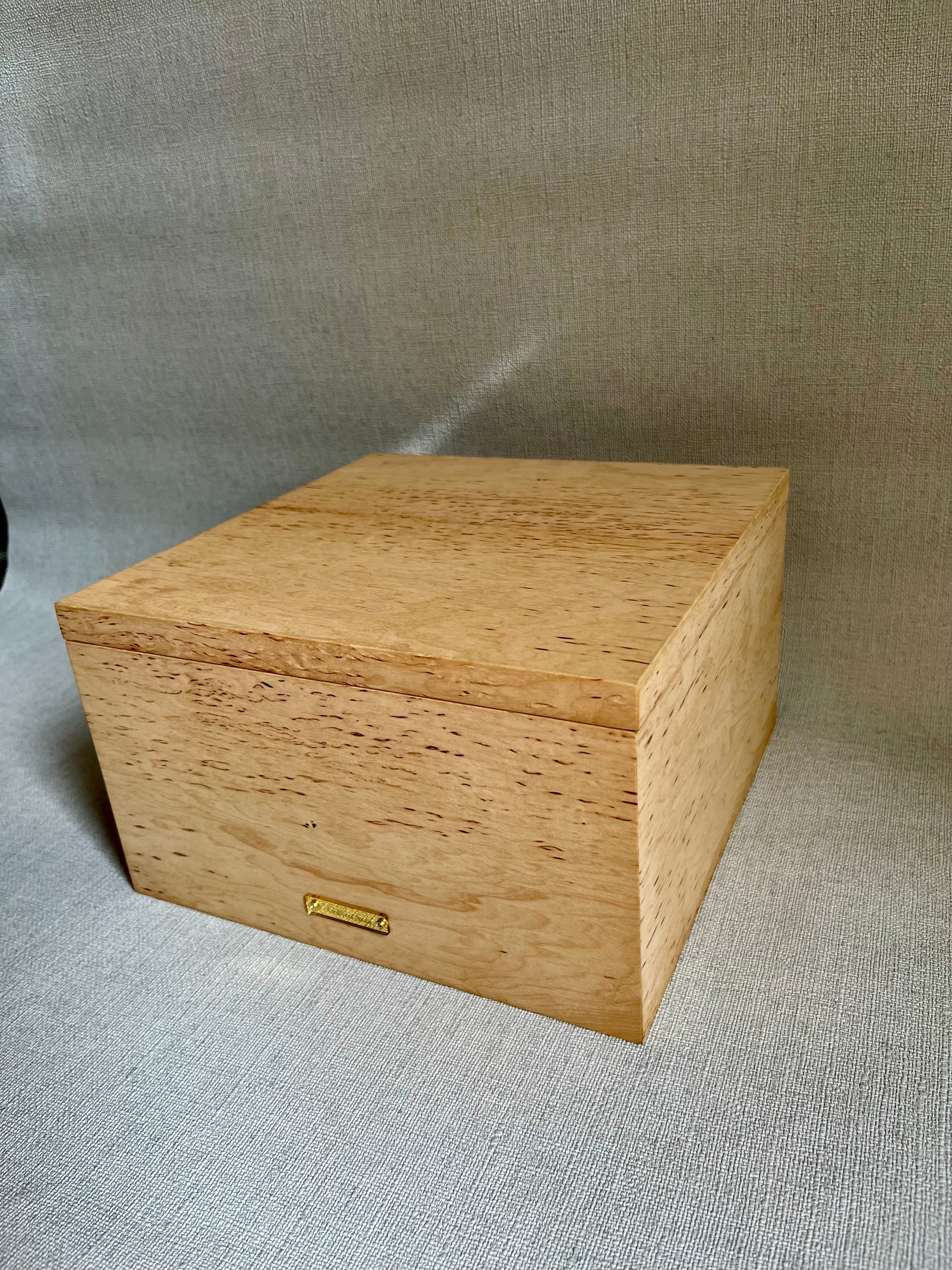 Karelian Birch Veneer Jewelry Box