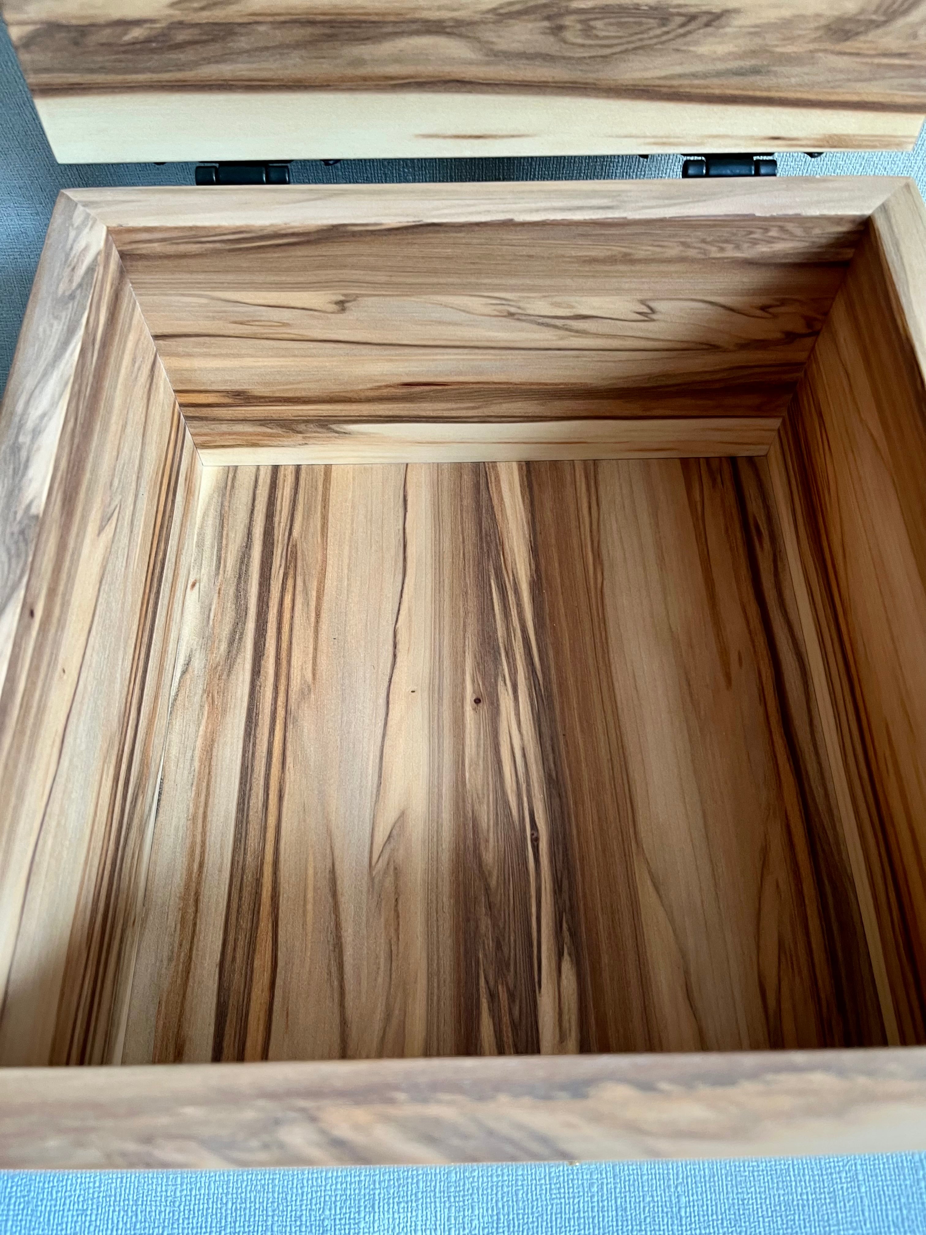 Satin Walnut Veneer Jewelry Box