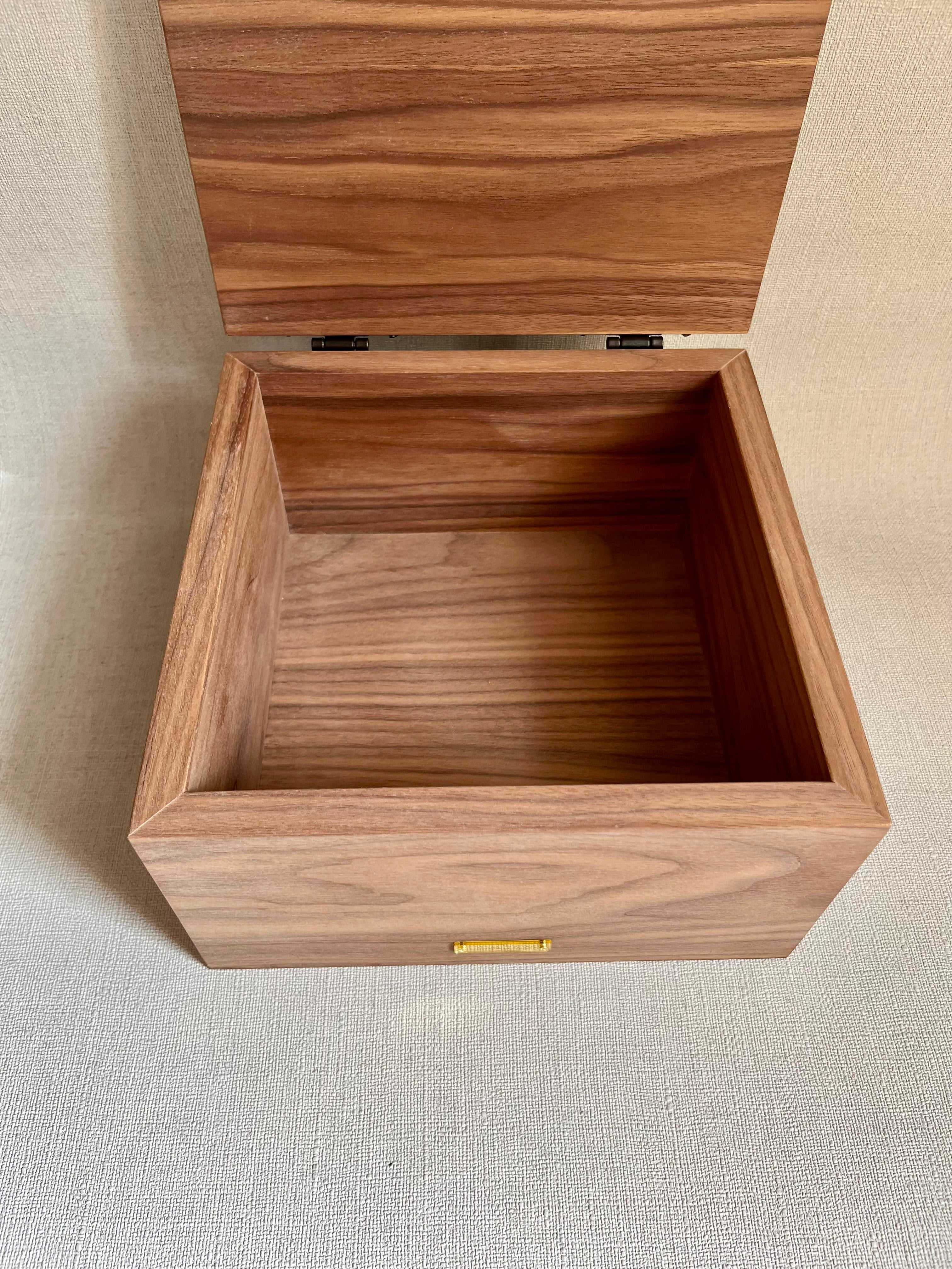 Walnut Veneer Jewelry Box