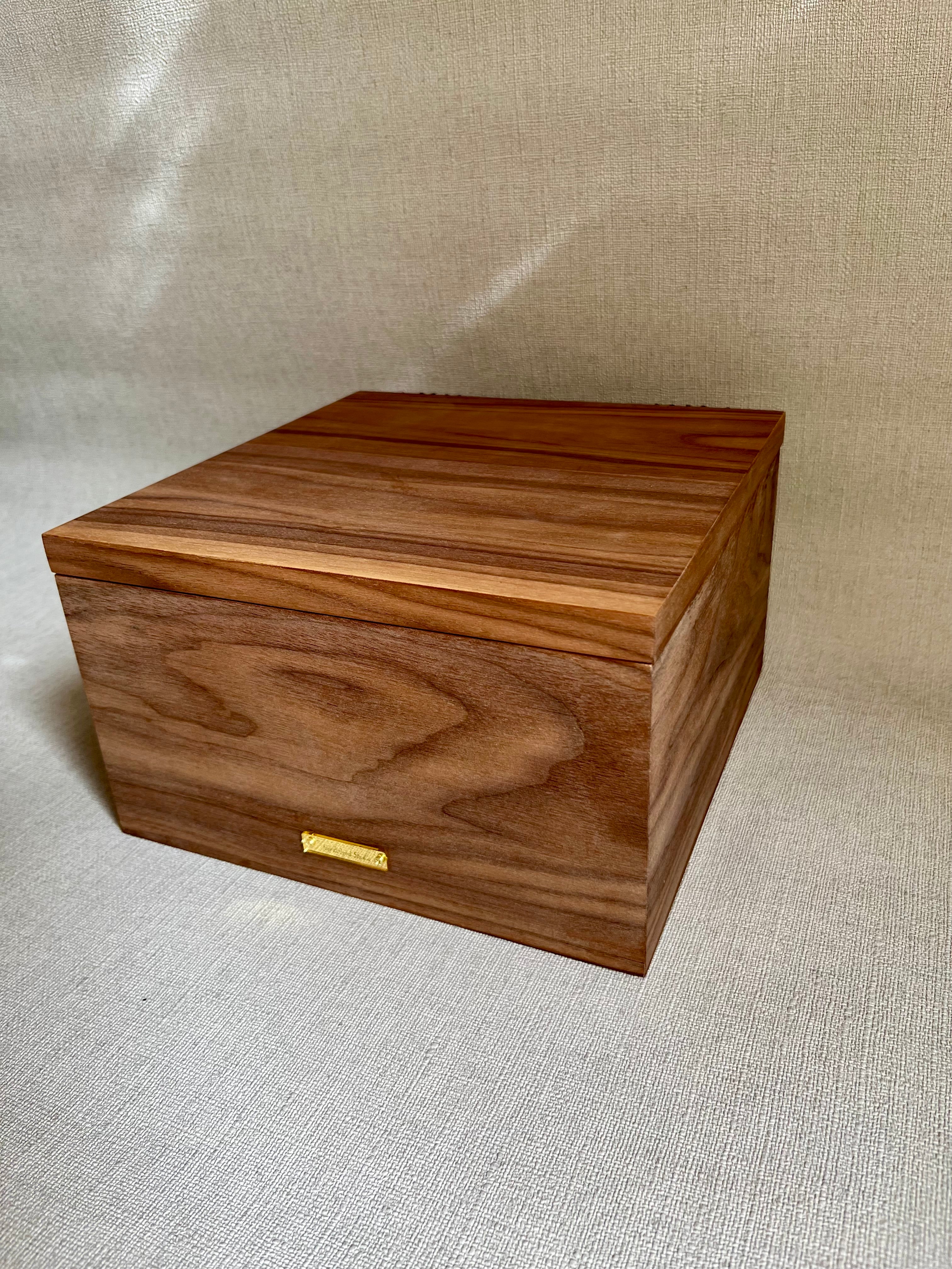Walnut Veneer Jewelry Box